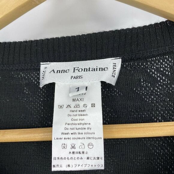 Anne Fontaine Sweater Wool Lace Up Knit - Picture 3 of 6